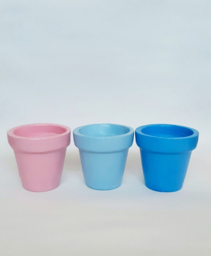 Imagen 4 de 7 de 12 Macetas De Barro N 6 Souvenir Suculentas Velas