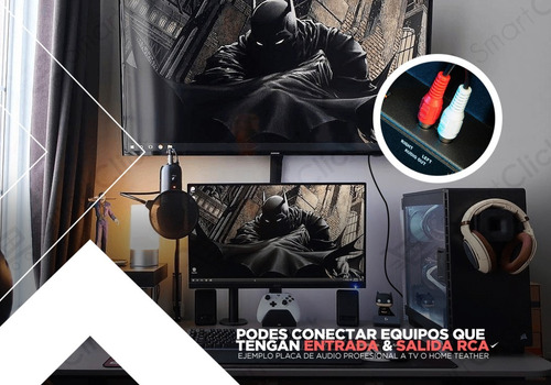 Imagen 8 de 10 de Cable Rca Rca Audio Stereo Macho Macho 5 Metros 2x2 Fichas