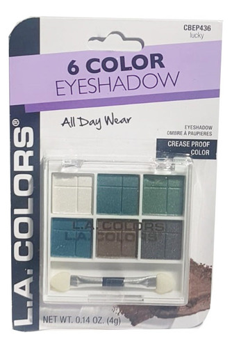 Paleta Sombras L.a. Colors 6 Color Eyeshadow All Day Wear
