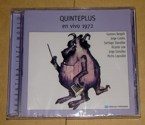 Quinteplus En Vivo 1972 Cd Argentino Sellado / Kktus 