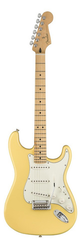 Guitarra elétrica Fender Player Stratocaster de  amieiro 2010 buttercream brilhante com diapasão de bordo