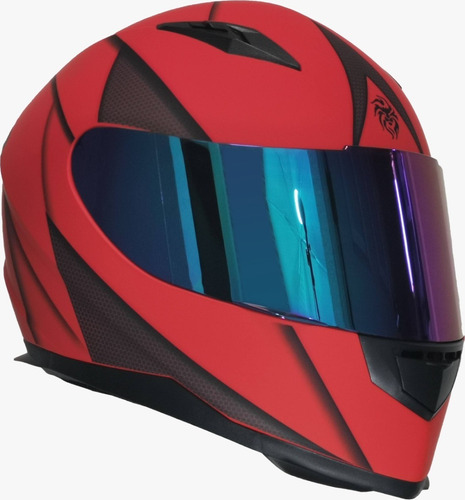 Imagen 2 de 7 de Casco Para Moto Cerrado Kov Novak Blade Rojo/ Gris
