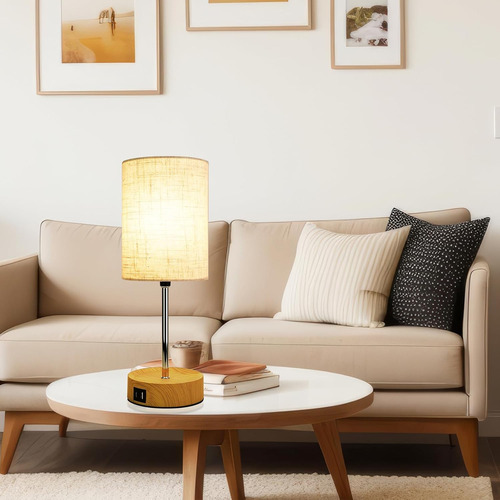 Lámpara De Mesa Para Sala De Estar, Control Táctil Regulable