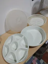 Comprar Bandeja Pasapalera Tupperware 35 Cms 4 Piezas En Oferta 