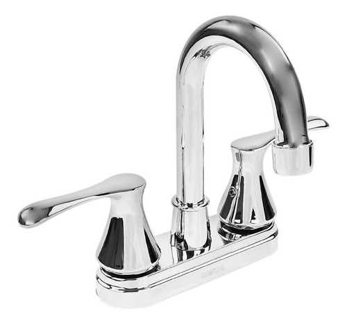 Mezcladora Para Lavabo Genflux Mzla130prcb Cromo 4 PuLG