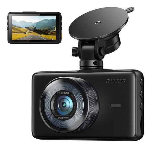 Izeeker Dash Cam Para Automóviles, 1080p Full Hd Dash Camera