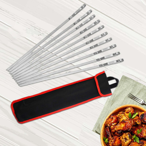 6x Kebab Vara Espetos De Churrasco Resistente Ao 10 Pcs