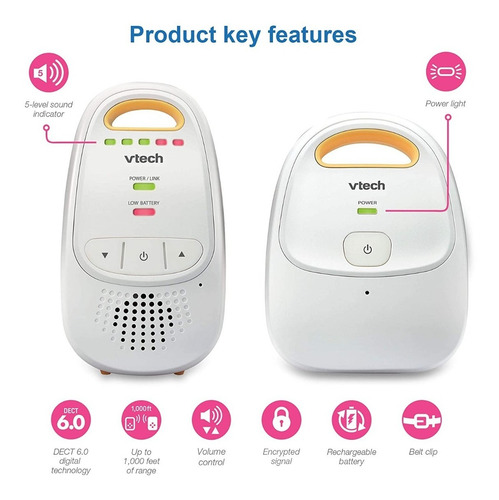 Imagen 3 de 3 de Monitor Para Bebe Con Audio Vtech