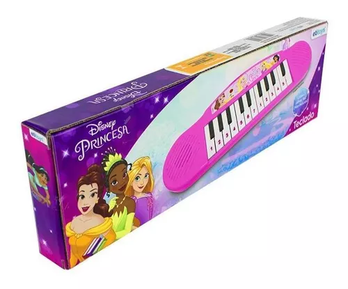 Brinquedo Teclado Musical Infantil Princesas - ETITOYS