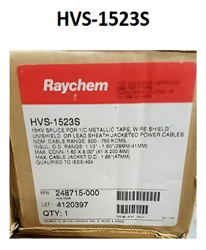 Empalme Termocontractil 15kv Cal 500 Raychem Hvs-1523s