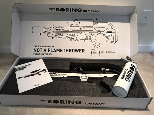 The Boring Company Not-a-flame-thrower Con Extinguidor