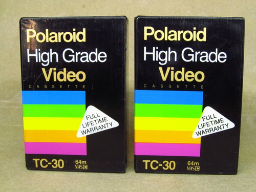 Video Casete Polaroid Vhs-c Tc-30 Para Colección O Usar