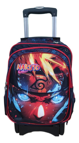 Mochila Naruto Primaria Combo 3 Piezas. Incluye Lonchera Y Lapicera (Reacondicionado)