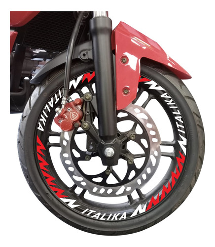 Stickers Reflejantes Para Moto Rin 17  Y 18 Italika Nid 2049
