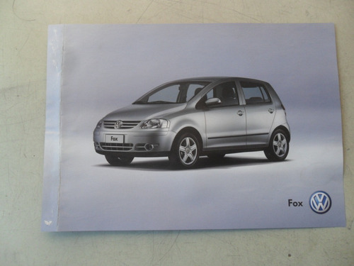 Folleto Publicitario Vw Fox  No Es Manual Auto Catalgo 1.6