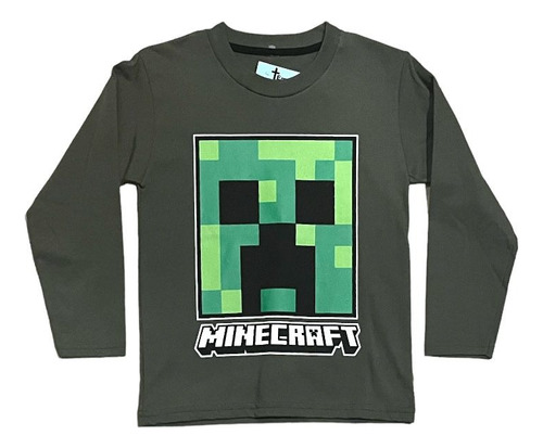 Camiseta Minecraft Luminosa En La Oscuridad