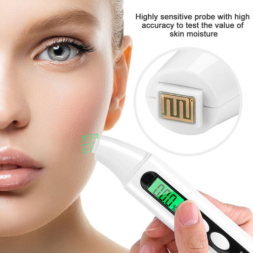 Tester Piel Digital Lcd Para Facial Analisis Humedad Aceite