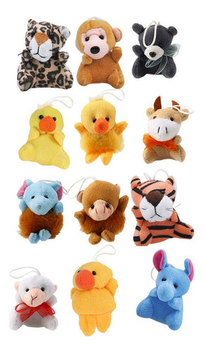 Xiaery 12 Llaveros Mini Muñecas De Peluche.