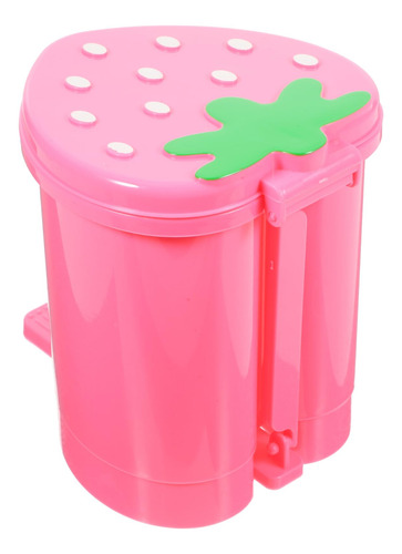Recipiente De Lixo De Mesa Em Formato De Morango