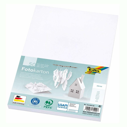 Folia Photo Card Din M² Sheets White For Crafts And Of