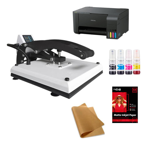 Maquina Para Sublimar Estampar Telas 38 X 38 + Epson A4