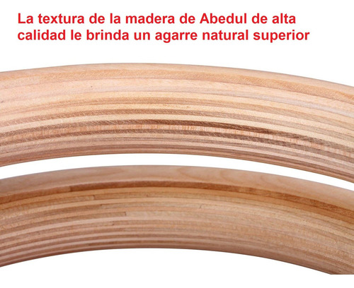 Anillas De Madera Get Fit! Para Cross-fit Gimnasia Deportiva