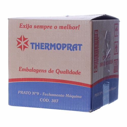 2 Caixa Marmitex Alum 9 Máquina Thermoprat Quentinha 1.120ml
