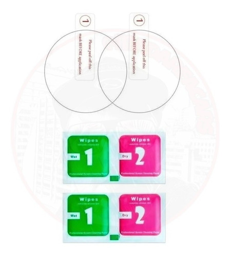 Imagen 3 de 6 de Mica Pack2 Vidrio Templado Samsung Watch (46mm) - R800 R805