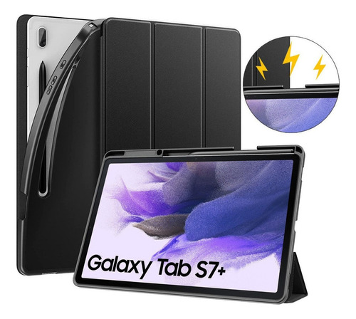 Case Flip Cover Para Galaxy Tab S7 Plus T970 T975 Protector