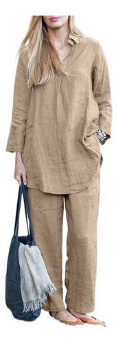 /conjuntos De Camisa Casual De Manga Larga Y Pantalones
