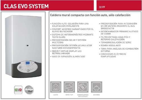 Caldera Ariston Modelo Clas X System 32 Ff Calefacción