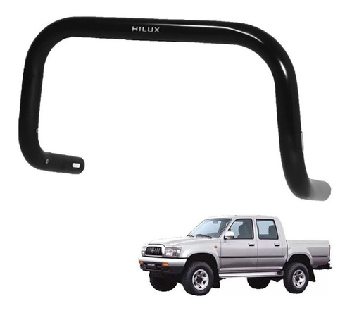 Para Choque Impulsao Preto Hilux 1998 A 2004 Quebra Mato