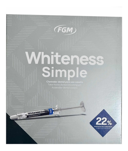 4 seringas de clareamento dental Whiteness Perfect 22