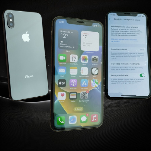 Iphone X Apple 256gb 3gb Ram Impecable 91% Batería Negro (Usado)