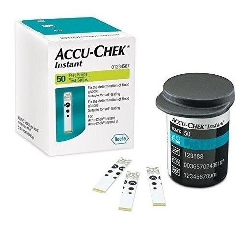 100 Tiras Reactivas Accu Chek Instant + 20 Lancetas Gratis