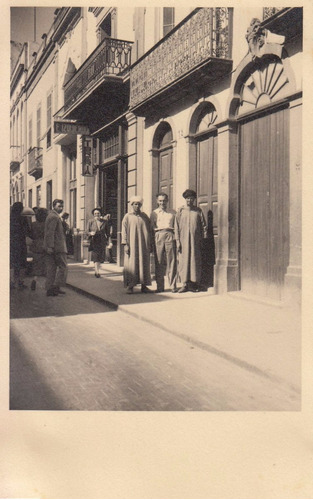 1951 Fotografia Las Palmas Gran Canaria Comerciantes Arabes