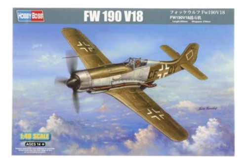 Hobbyboss 81747 Foke Wulf Fw 190 V18 Maqueta 1/48 Caza Ww2