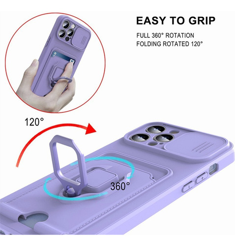 Funda For Xiaomi Redmi Con Protección De Cámara Y Soporte