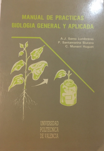 Libro Manual De Practicas Biologia General Y Aplicada