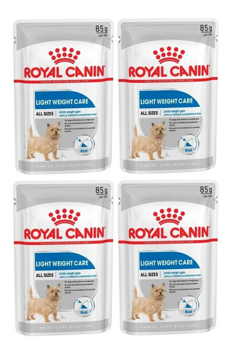 Kit 4 Unidades Royal Canin Ração Sachê Light Weight Care 85g