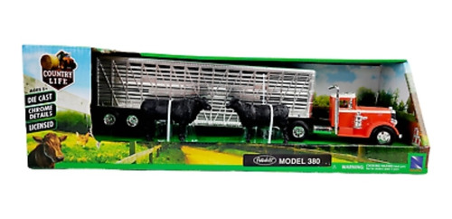 New Ray 1:43 Peterbilt Modelo 389 Jaula Ganadera Puerquera 