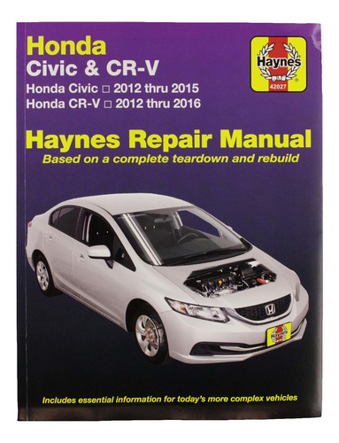 Haynes Reparación Manuales 42027 honda Civic/crv