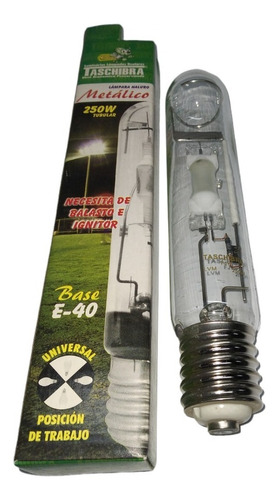 Lámpara Halogenuro Metálico Hpi T 250w Taschibra P/cultivo