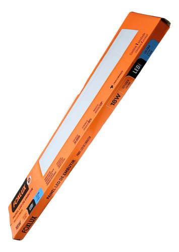 Luminária De Led Para Teto Painel Retangular 18w Kit 5 Uni