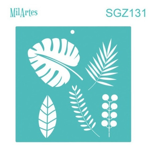 Mil Artes - Stencil Hojas 30 X 30 - Sgz131
