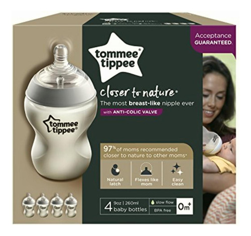 Tommee Tippee Closer To Nature biberon Anti-colicos, Libre