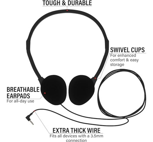 Auriculares Intraurales Maeline Bulk Classroom Student