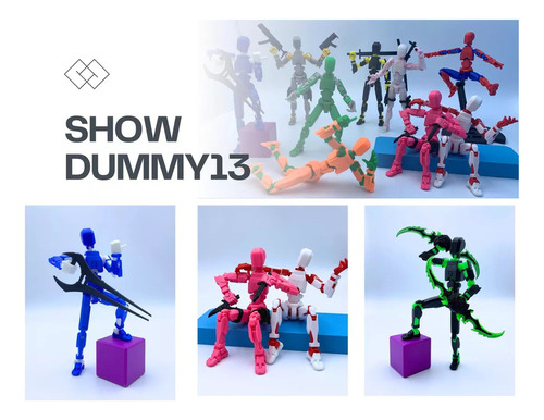 Ll Figura Acción Dummy13 Impresa En 3d 5.54 Pulgadas