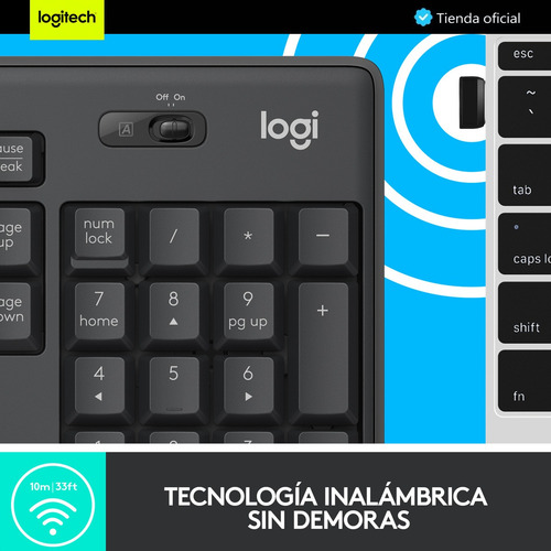 Imagen 5 de 10 de Logitech Mk295, Combo Inalámbrico Silencioso Teclado Y Mouse