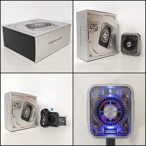 Mz Enfriador Magnético Nubia Redmagic 5 Pro, 4 Led Rgb, 36 W
